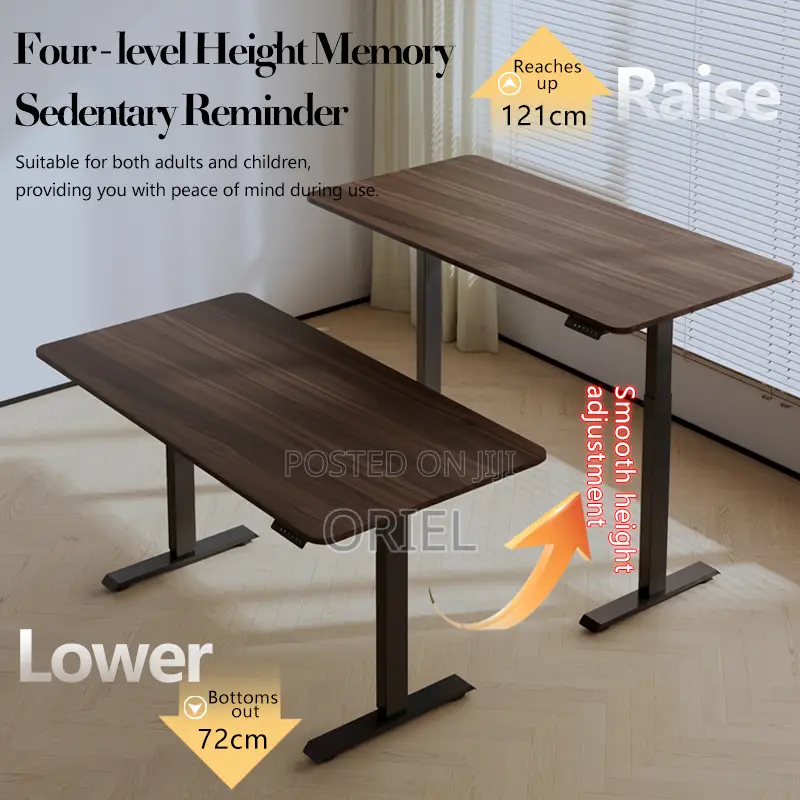 Office Desk : 1.4m Office Height Adjustable Electric Standing Desk