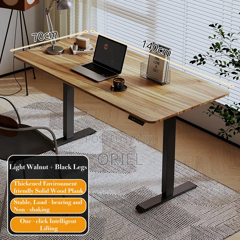 Office Desk : 1.4m Office Height Adjustable Electric Standing Desk