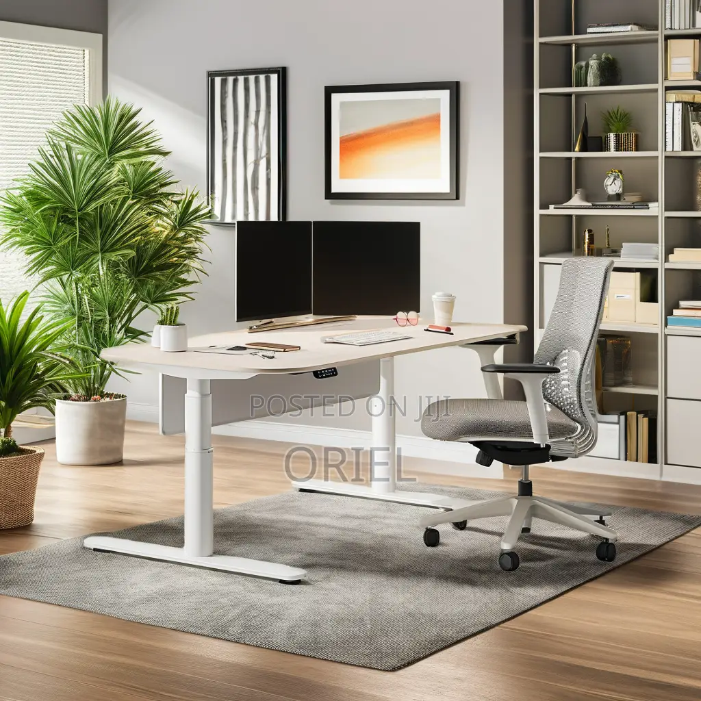 Office Desk : 1.4m Office Height Adjustable Electric Standing Desk
