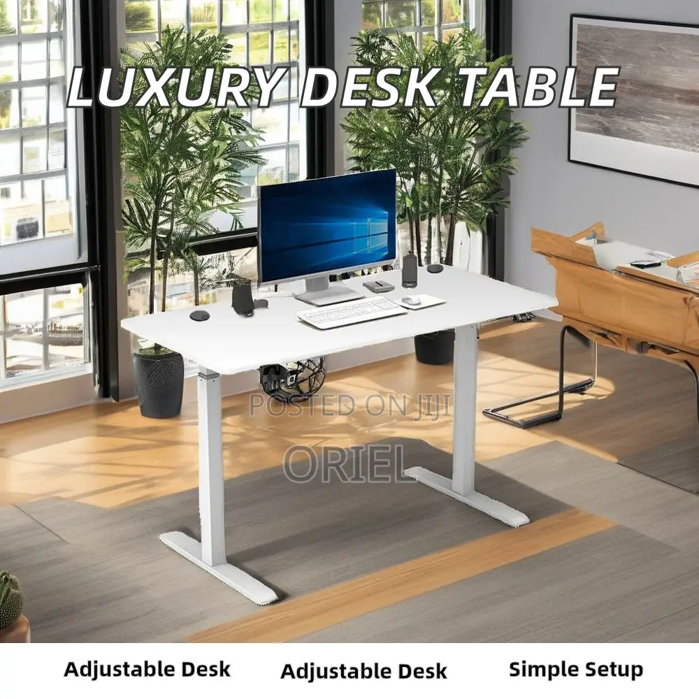 Office Desk : 1.4m Office Height Adjustable Electric Standing Desk