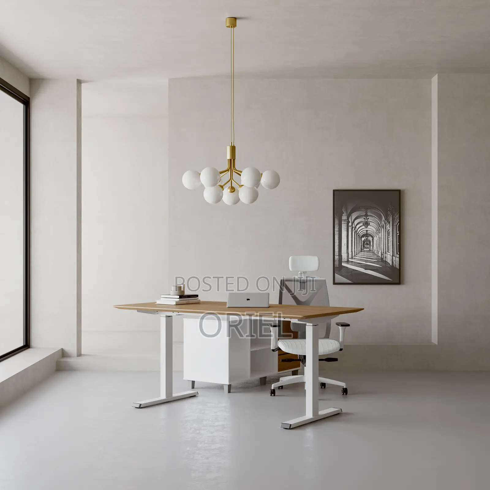Office Desk : 1.4m Office Height Adjustable Electric Standing Desk