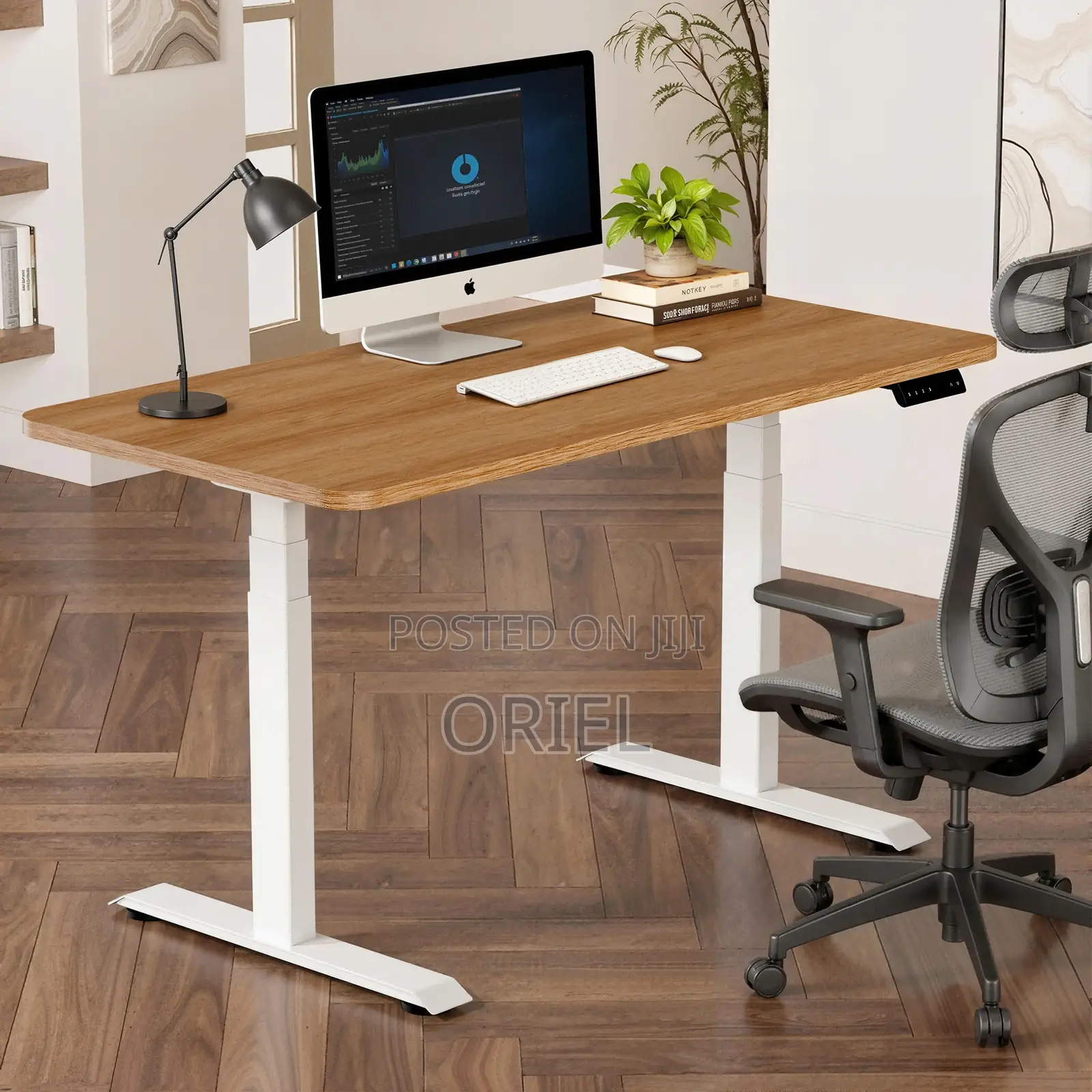 Office Desk : 1.4m Office Height Adjustable Electric Standing Desk