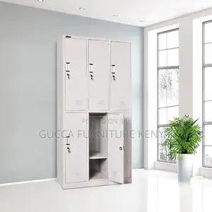 6-Locker Steel Home Office Storage Cabinet