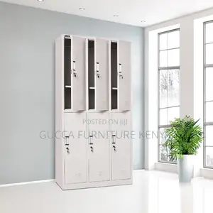 6-Locker Steel Home Office Storage Cabinet