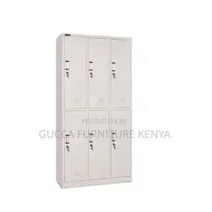 6-Locker Steel Home Office Storage Cabinet