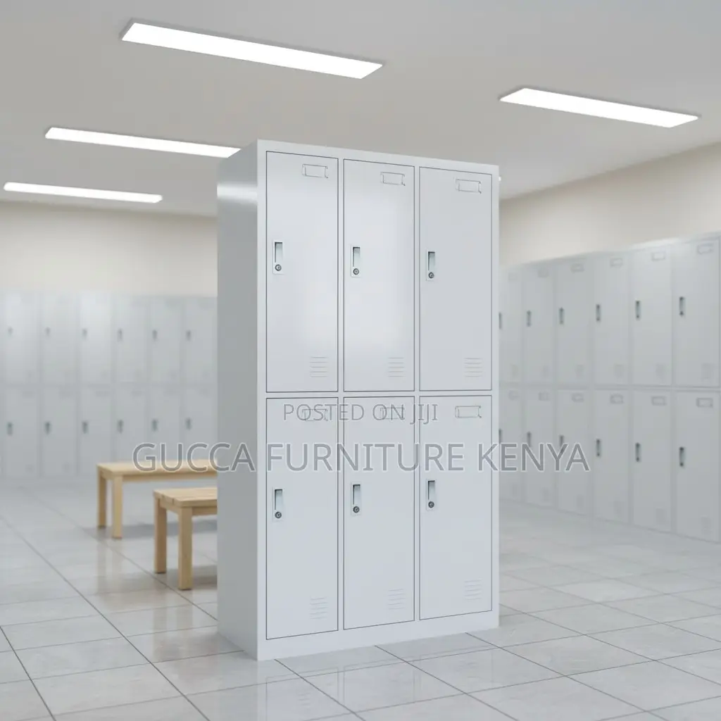 6-Locker Steel Home Office Storage Cabinet
