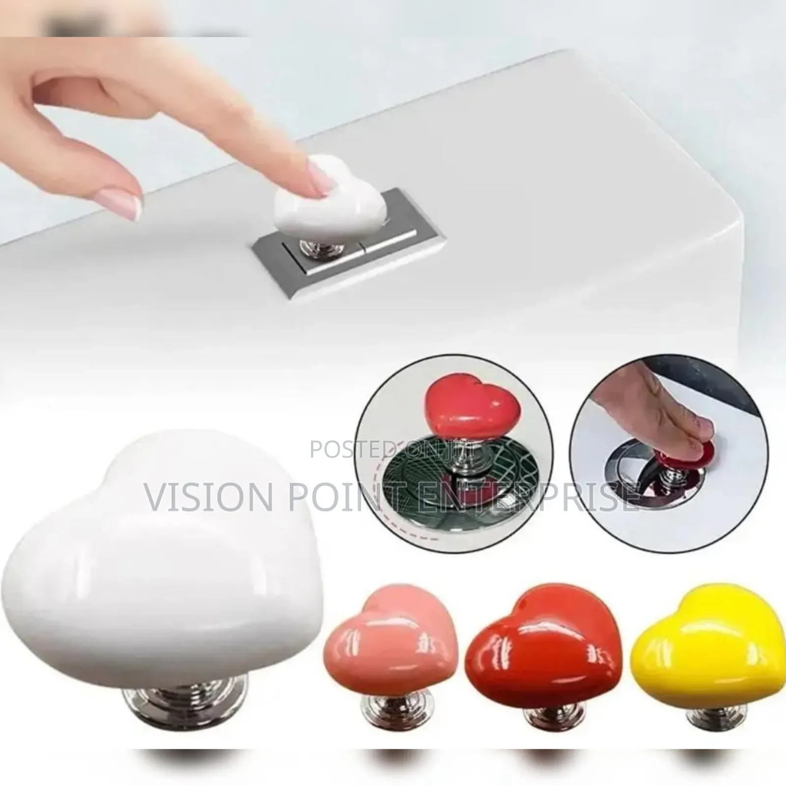 Toilet Presser Heart Shape 12pcs
