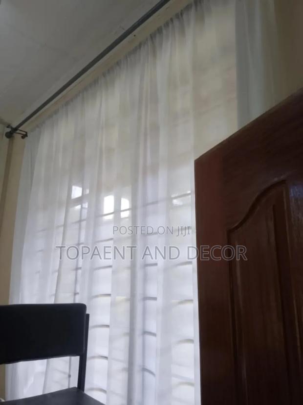 Dining Area White Sheer Curtains for Dining Room