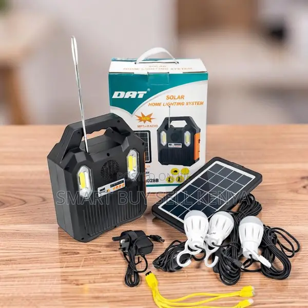 Dat at-9028b Durable Weather Resistant Solar Lighting System Kit