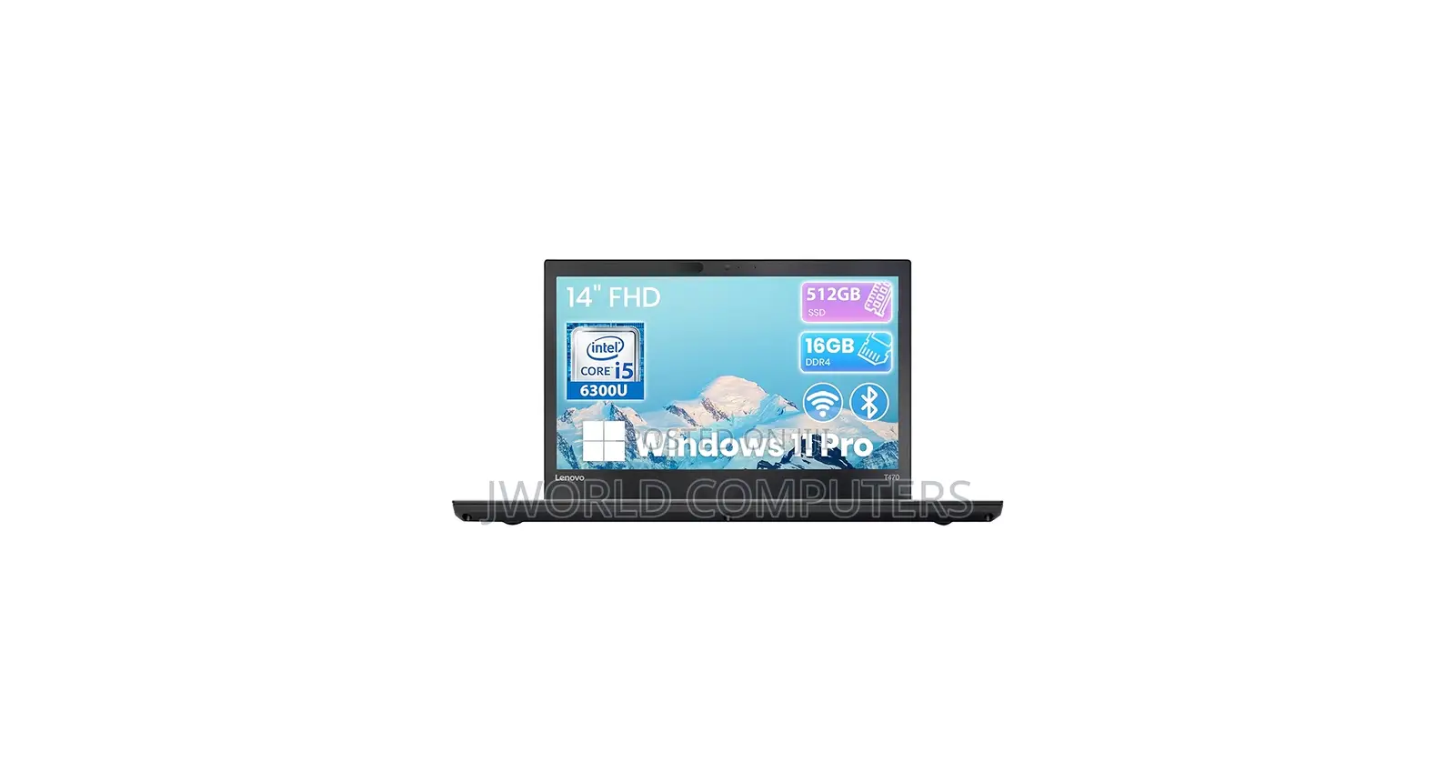 New Laptop Lenovo ThinkPad T470 8GB Intel Core i5 SSD 256GB