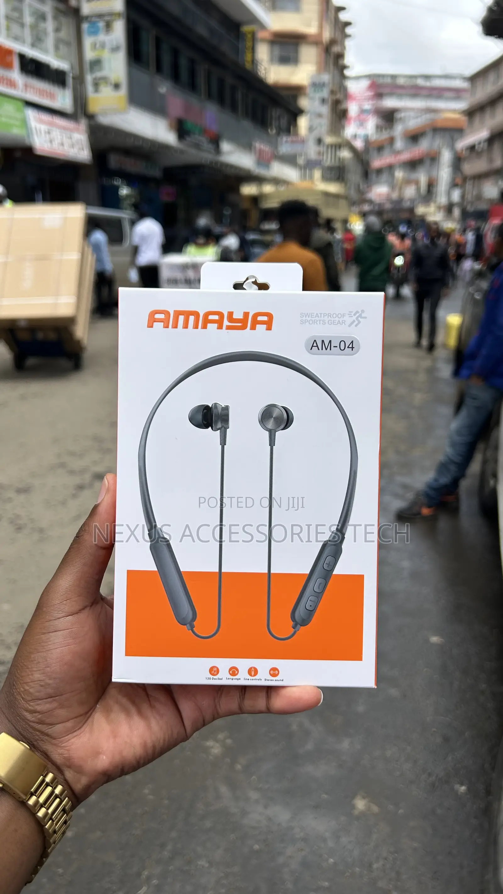 Amaya Am-04 Neckband Earphones – Clear Sound Sweatproof