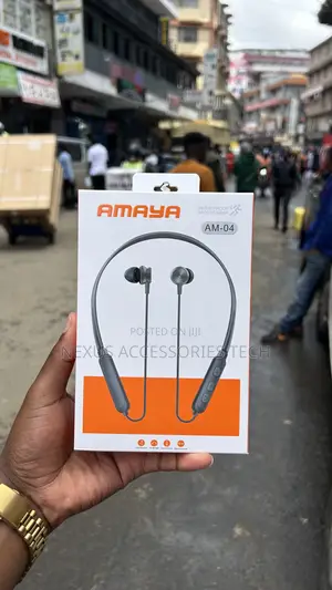 Amaya Am-04 Neckband Earphones – Clear Sound Sweatproof