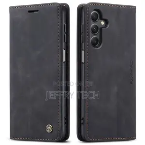 Breai Wallet Leather Flip Cover Case for Samsung Galaxy A05s-Black