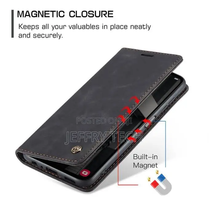 Breai Wallet Leather Flip Cover Case for Samsung Galaxy A05s-Black
