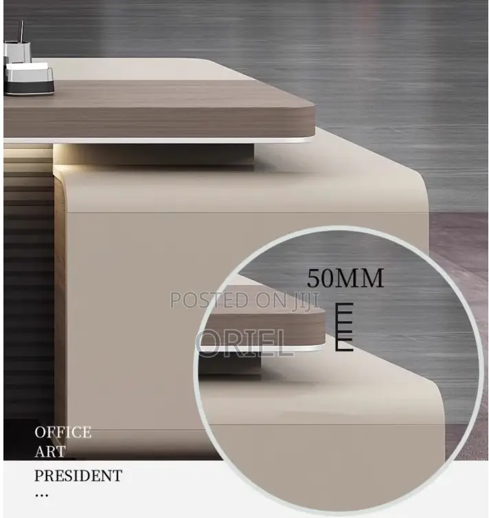 Office Desk : 240cm Office L-Shaped Executive Desk