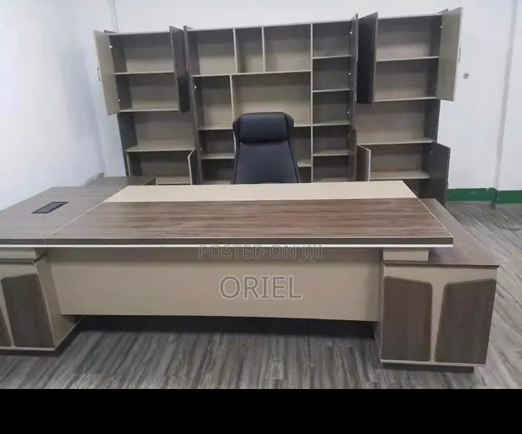 Office Desk : 240cm Office L-Shaped Executive Desk