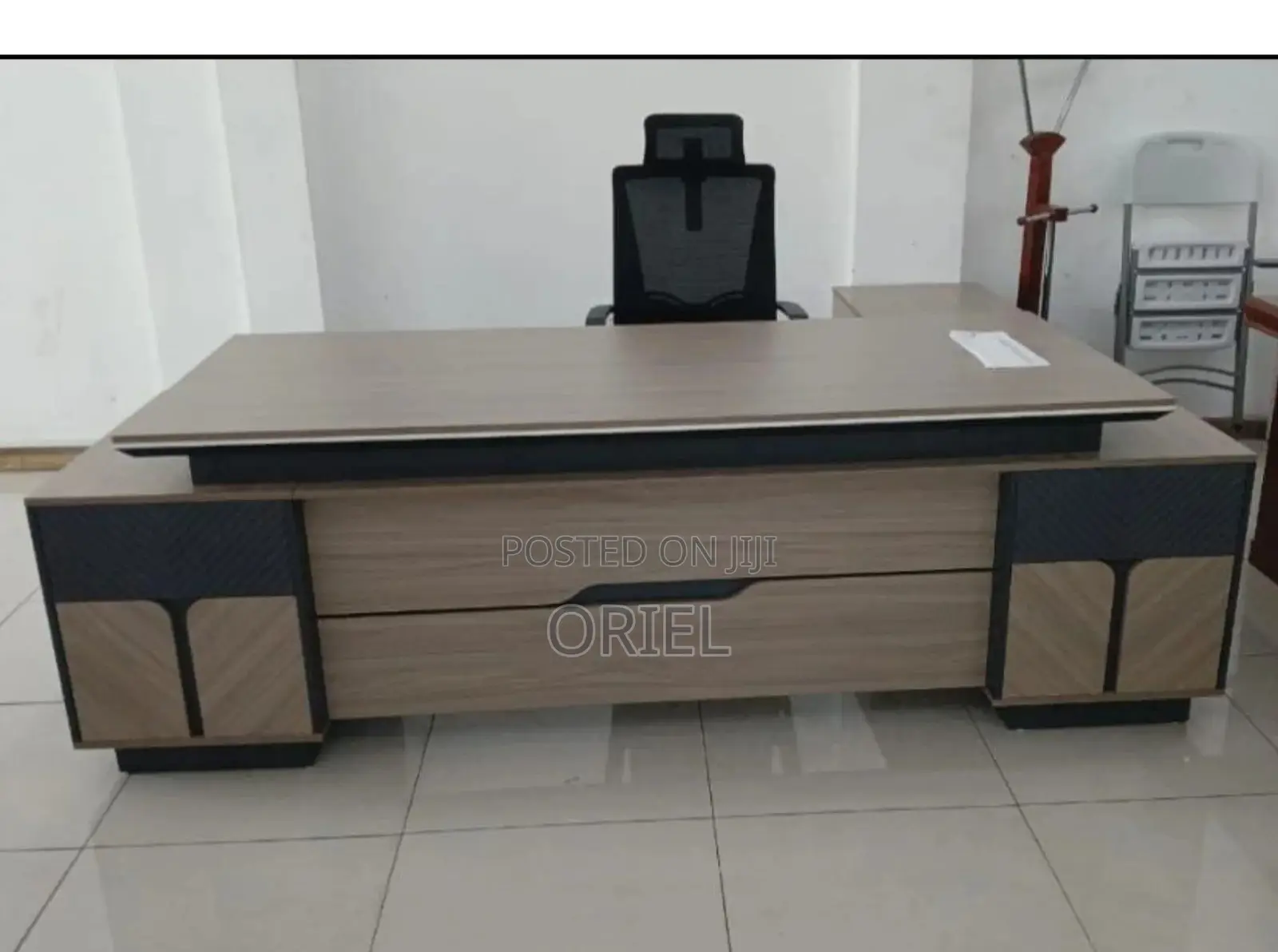 Office Desk : 240cm Office L-Shaped Executive Desk