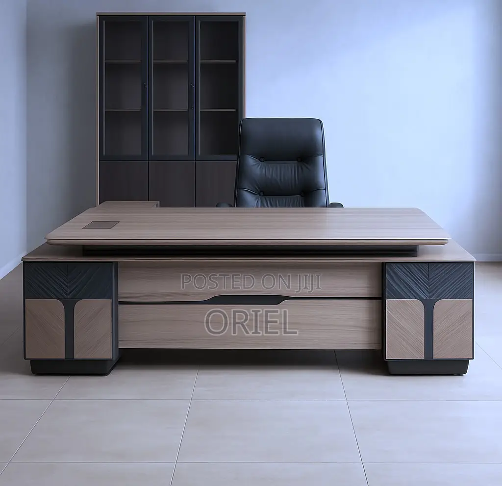 Office Desk : 240cm Office L-Shaped Executive Desk