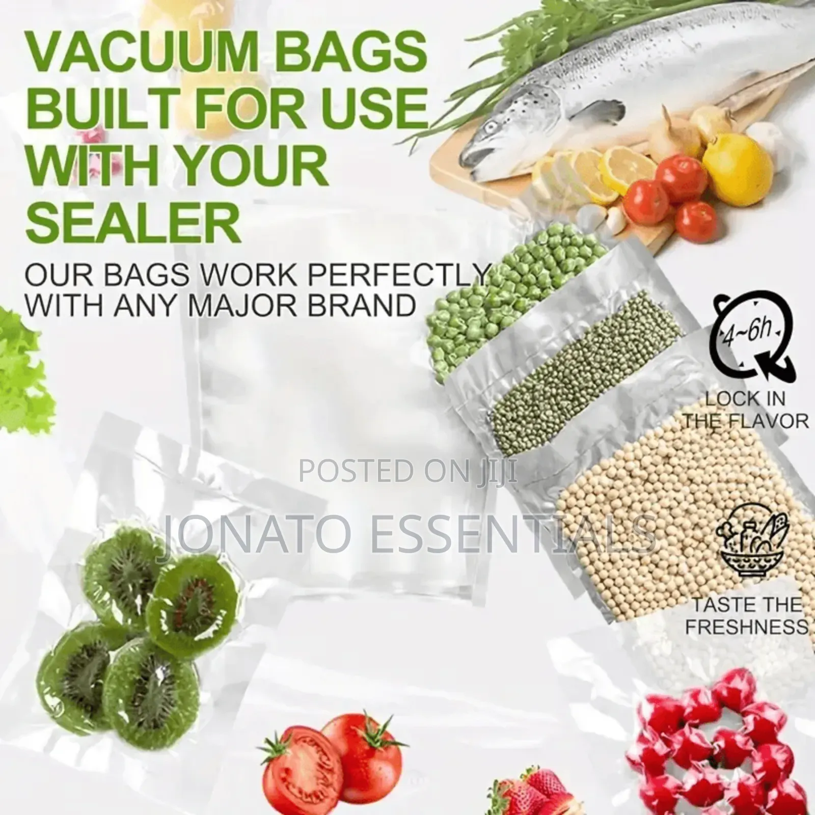 Vacuum Sealer Bags Roll 32cm X 5m – Food Storage Rolls