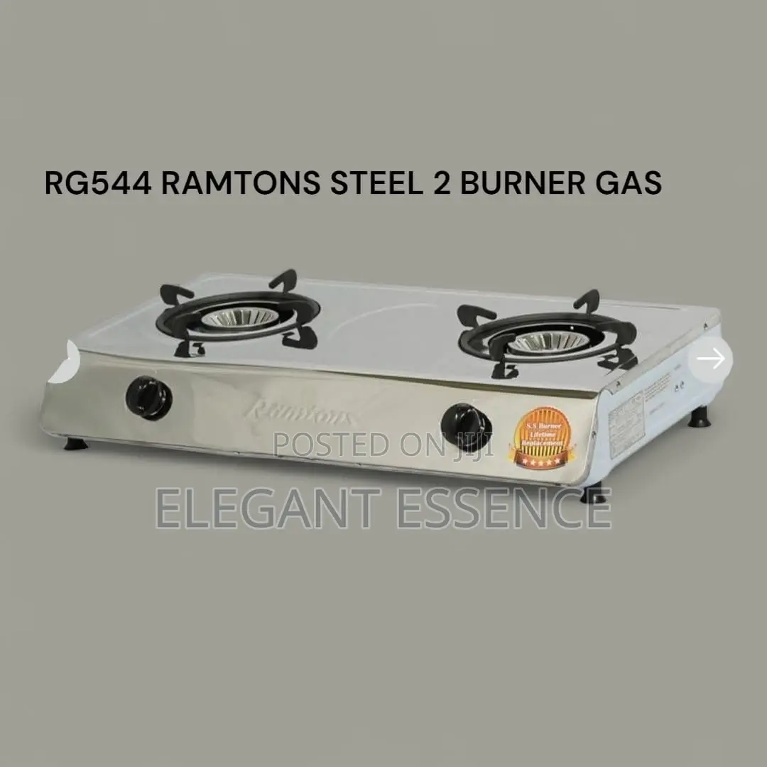 Ramtons Steel Gas Cooker – 2 Burner