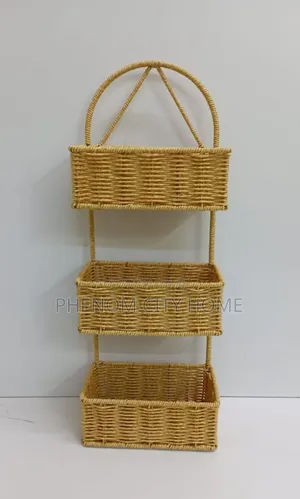 3 Layer Rattan Shower Caddy