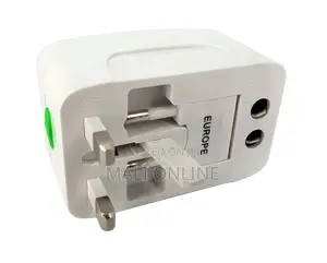 Universal Travel Adapter Worldwide Plug Dual Usb Charger Power Adapter