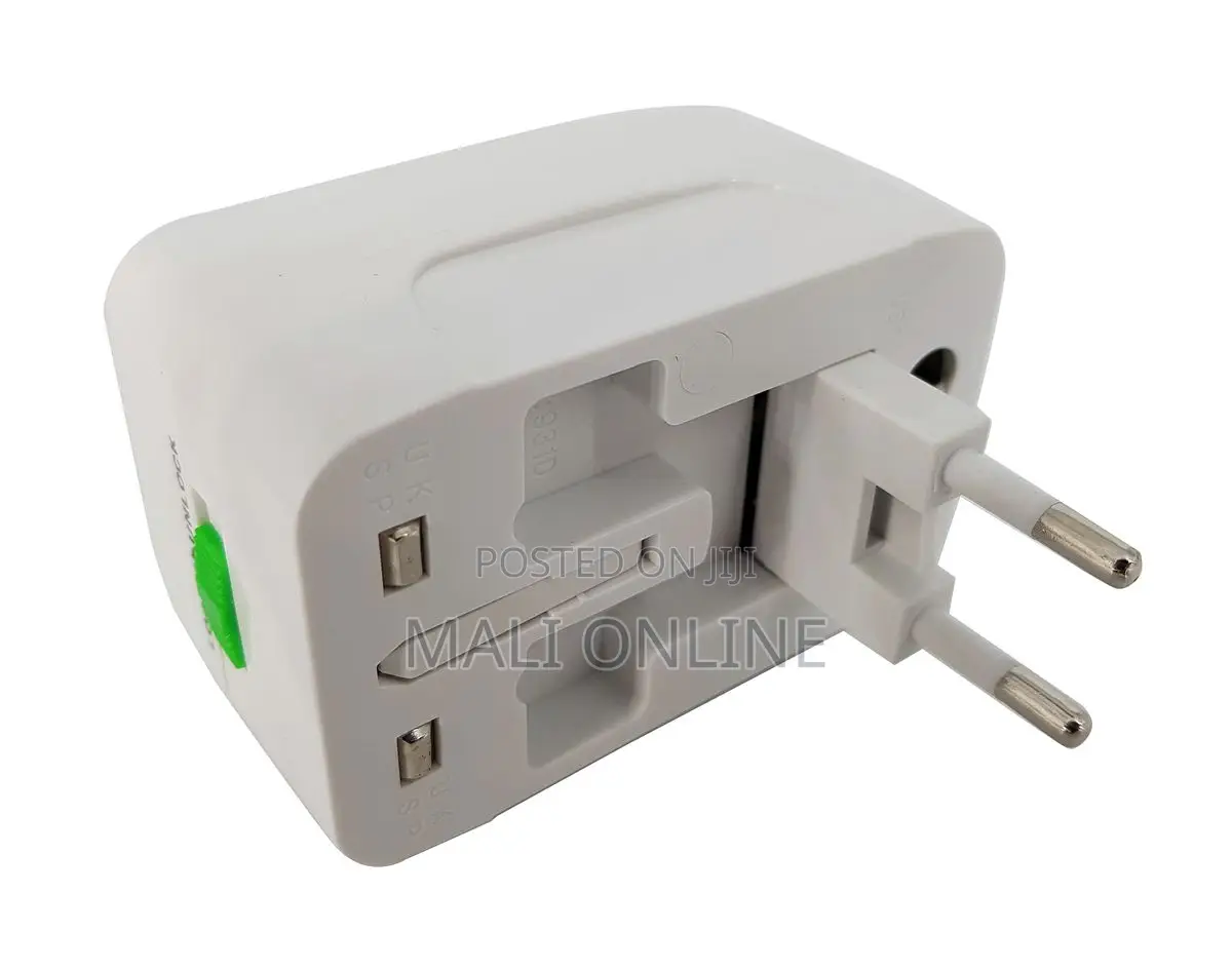 Universal Travel Adapter Worldwide Plug Dual Usb Charger Power Adapter