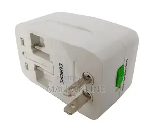 Universal Travel Adapter Worldwide Plug Dual Usb Charger Power Adapter