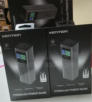 Vention 27000mah Power Bank (Usb-C + Usb-C/Usb-C/Usb-A) 140w