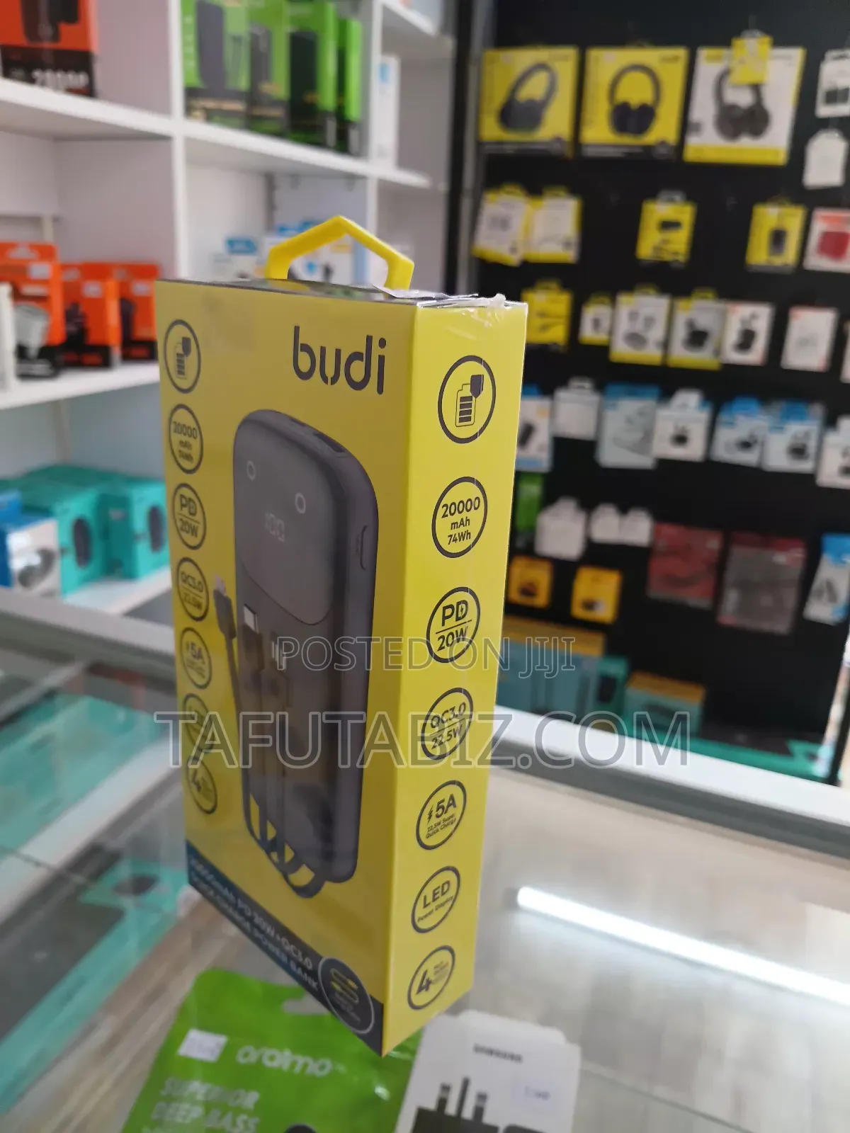 Budi 20000mah Pd 20w+ Qc3.0 Quick Charge Power Bank.