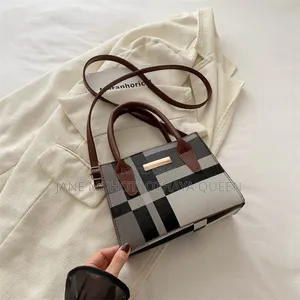 *Trend Fashion Collision Color Check Bag