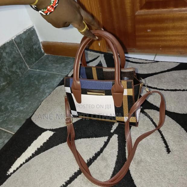 *Trend Fashion Collision Color Check Bag - thumbnail 3