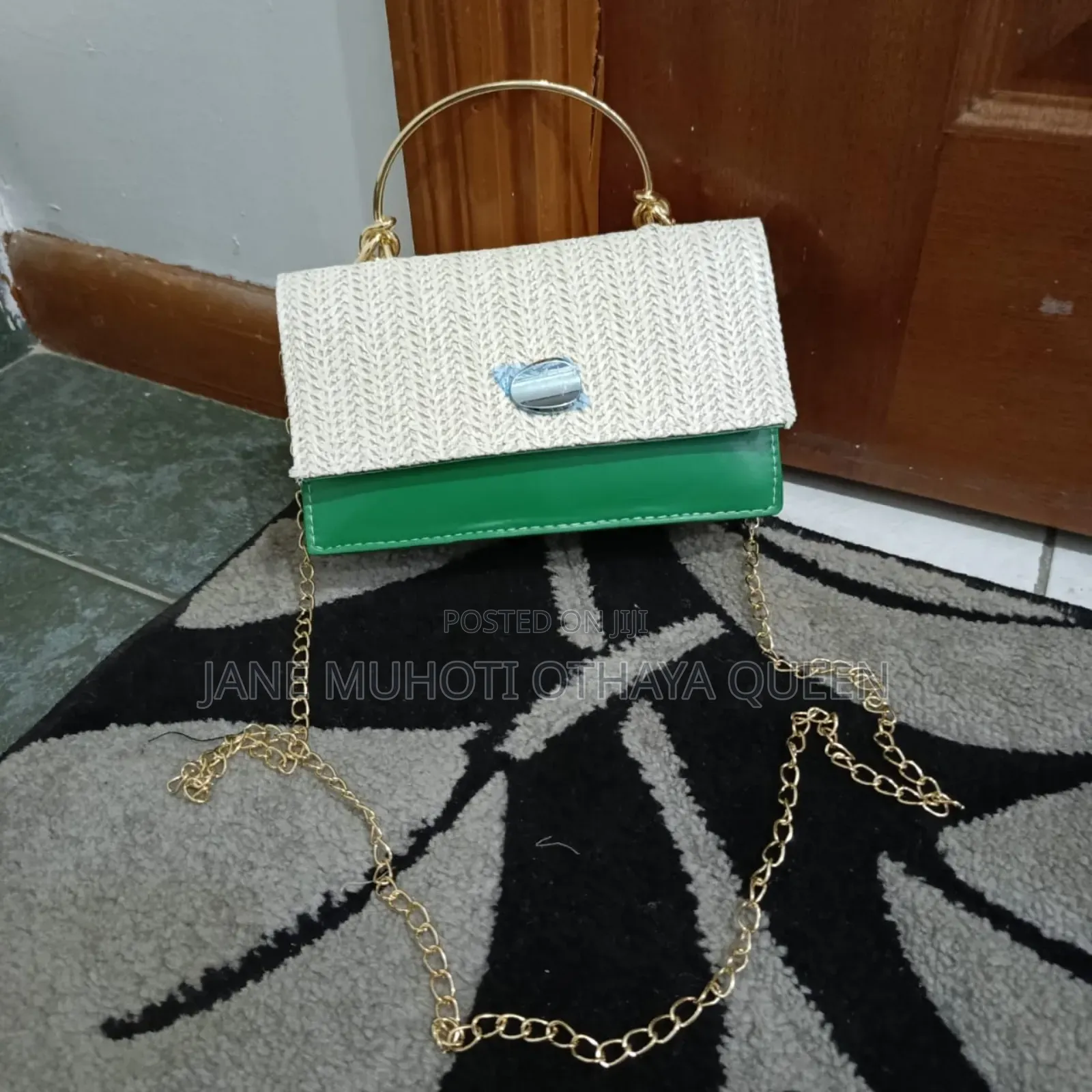 *Straw Plaited Crossbody Bag