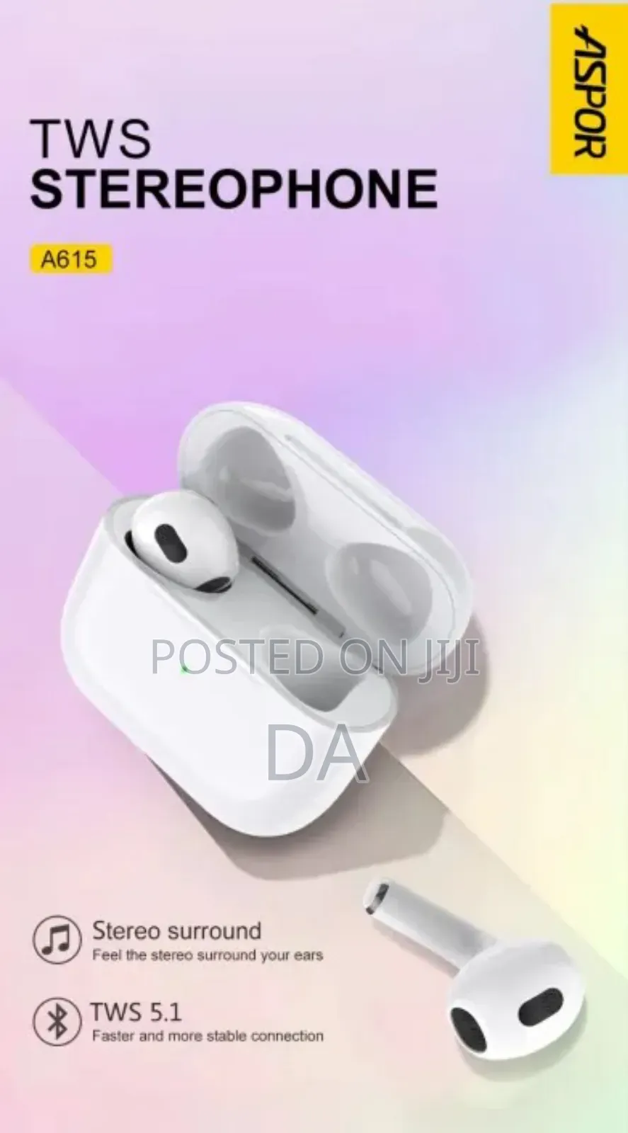 Aspor TWS A615 Wireless Earbuds Easter Gift