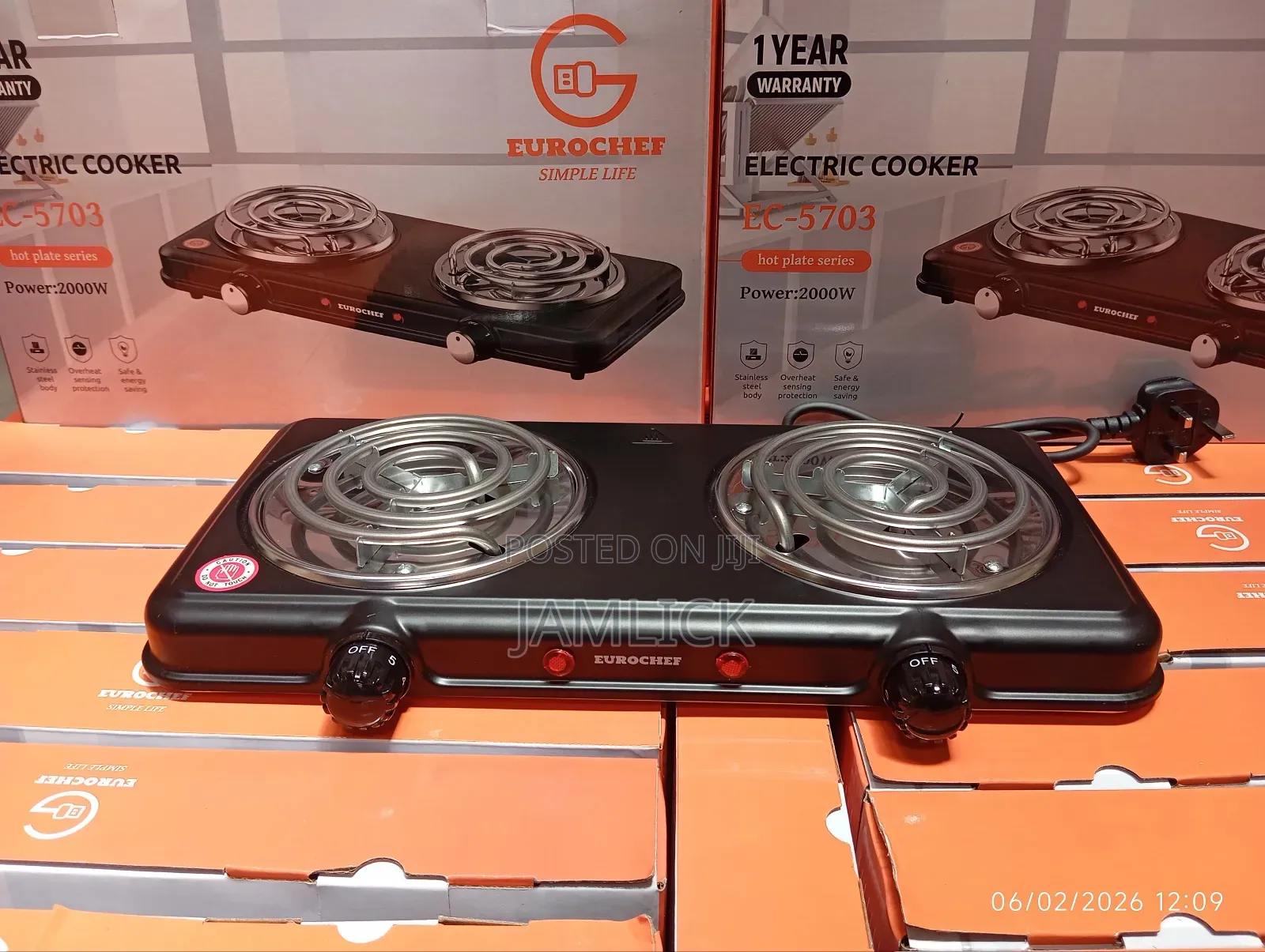 Double Coil Hot Plate - Sn