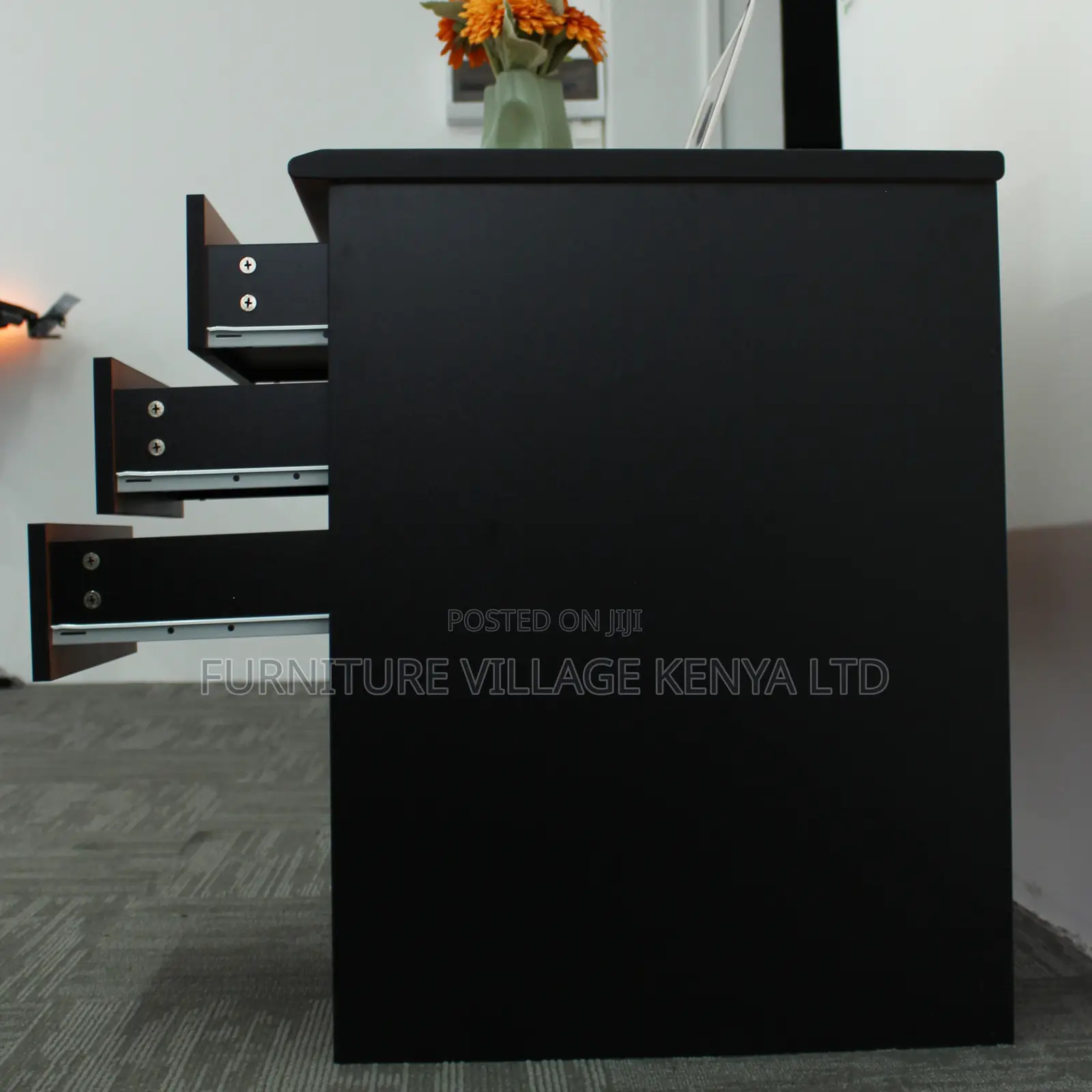 Office Desk;0.9 Meter With Drawers Study Desk