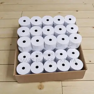 Pack of 50 Rolls 80mm by 80mm by 13mm Core Size Thermal Paper Rolls