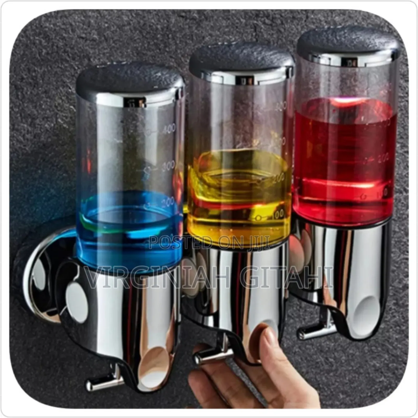 New Look *Wall-Mounted Multi-Chamber Soap Dispenser*