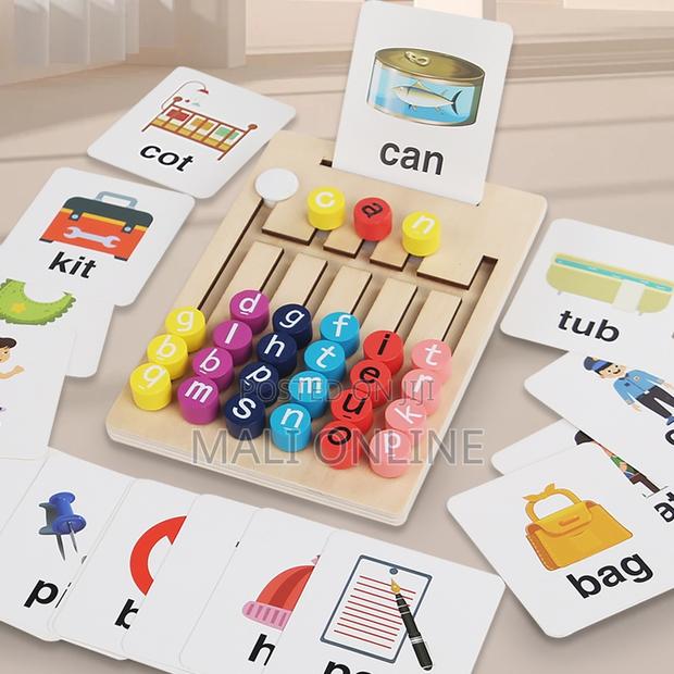 Spelling Game Kids Phonics Learning Toy Alphabet Matching Board - thumbnail 3
