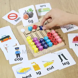 Spelling Game Kids Phonics Learning Toy Alphabet Matching Board