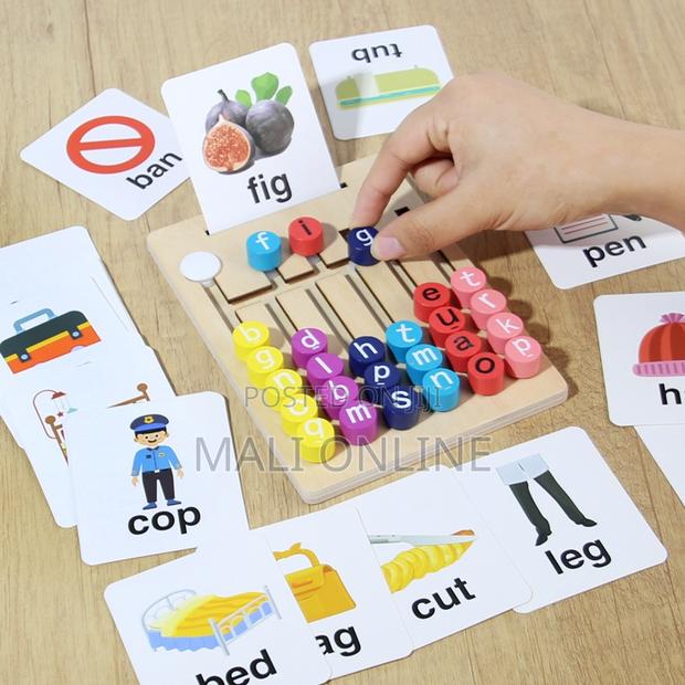 Spelling Game Kids Phonics Learning Toy Alphabet Matching Board - thumbnail 4