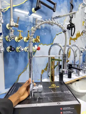 Silver Kitchen Mixer Tap (Pull Out)