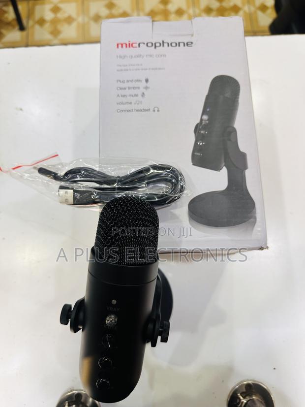 Podcast/Table Microphone With Voice Adjustable Settings for Recording - main view
