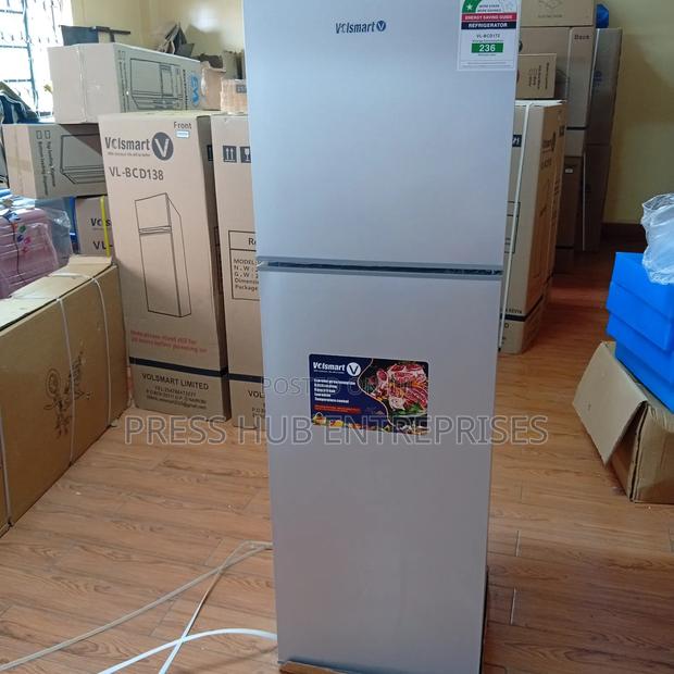Volsmart 172-Liter Double-Door Refrigerator.