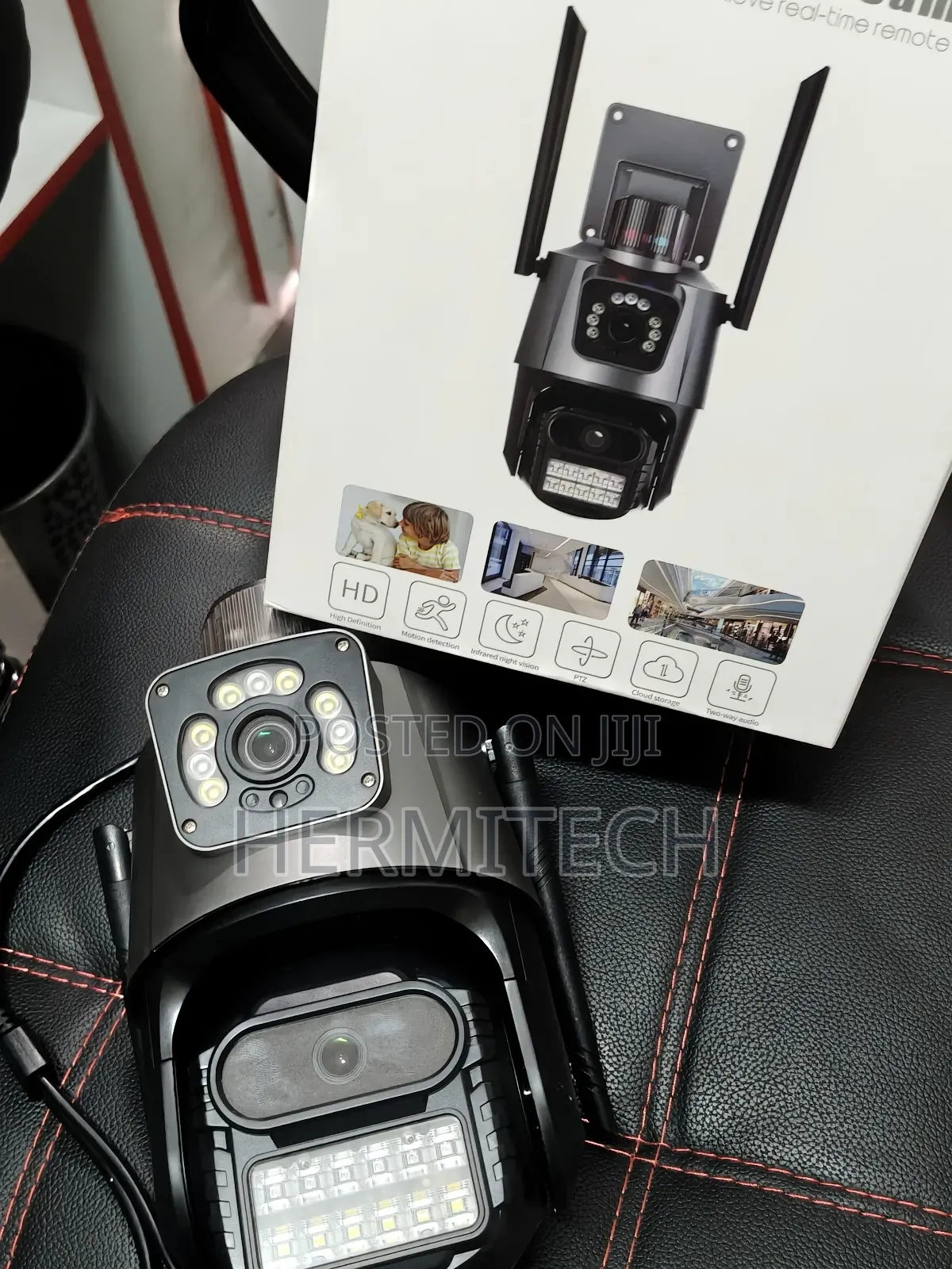 Weather Proof CCTV Outdoor Indoor CCTV Dual Lens 4g