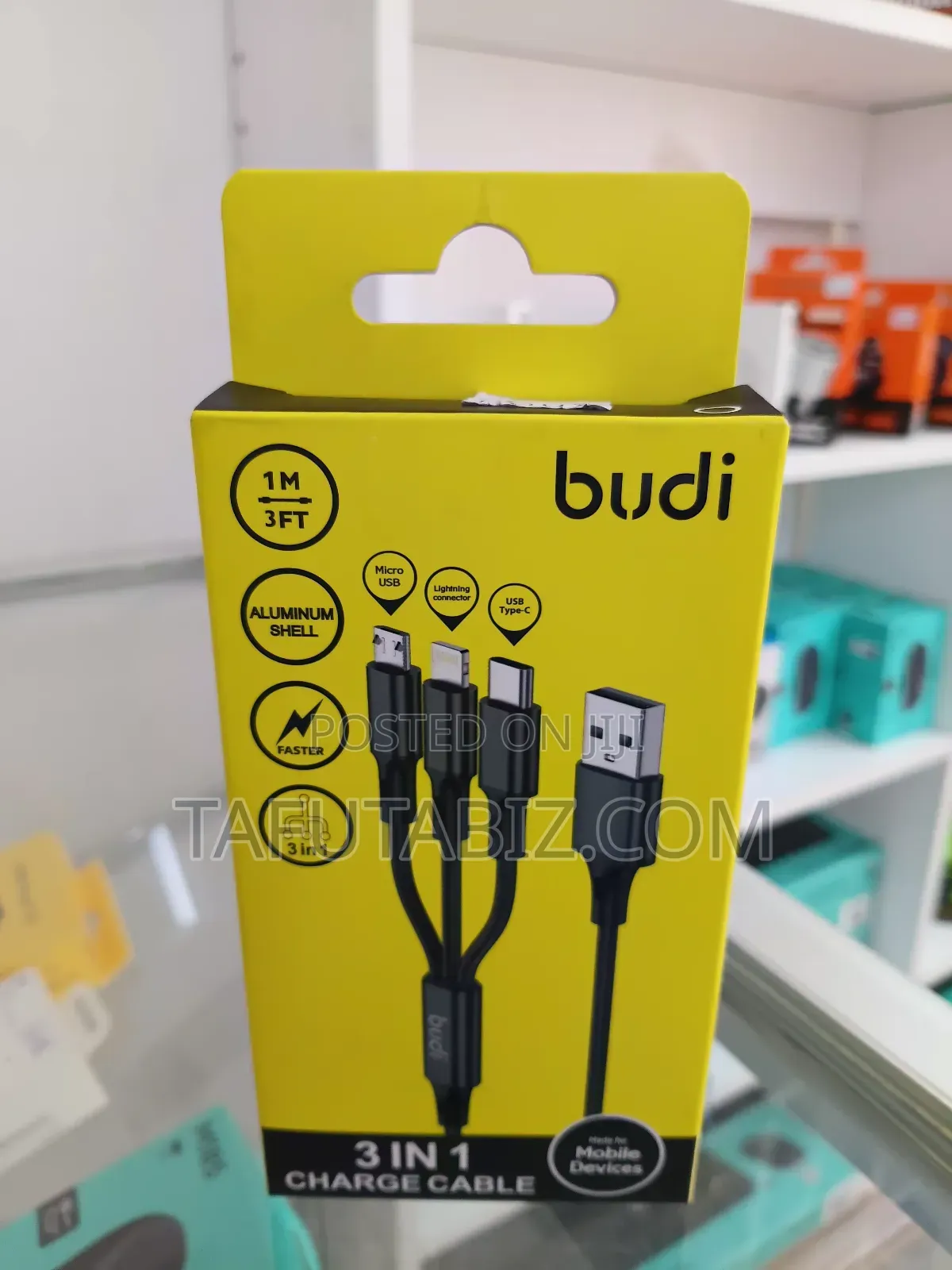 Budi 3 in 1 Charge Cable .