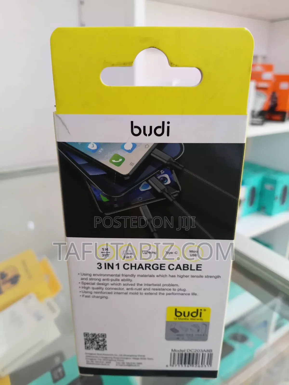 Budi 3 in 1 Charge Cable .