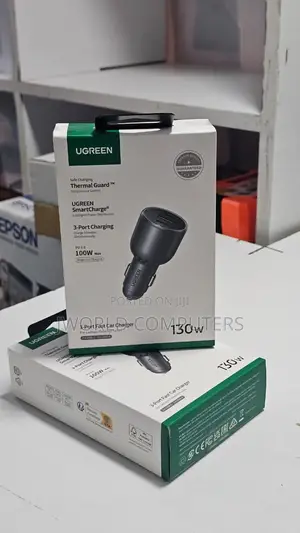 Ugreen 130w 3-port Fast Car Charger - Ec705
