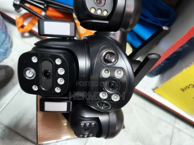 Intelligence Outdoor 4-Lens Solar Camera Two Solar Panels