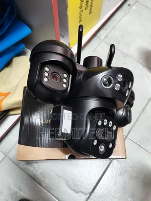 Intelligence Outdoor 4-Lens Solar Camera Two Solar Panels